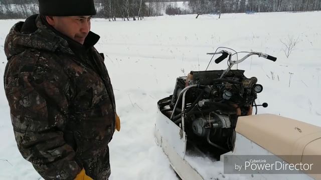 Снегоход буран с двигателем от Оки своими руками