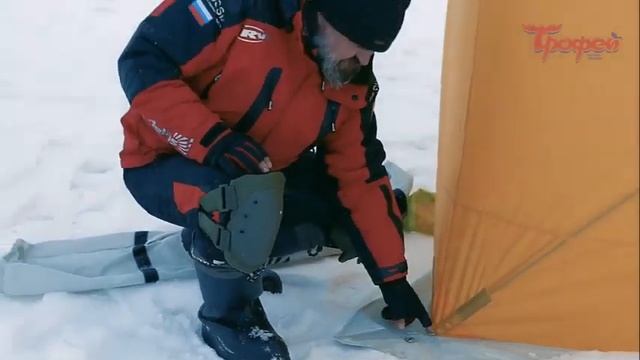 Установка палатки куб