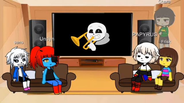 Реакция undertale персонажей на видео (Gacha Club) [5/?!]