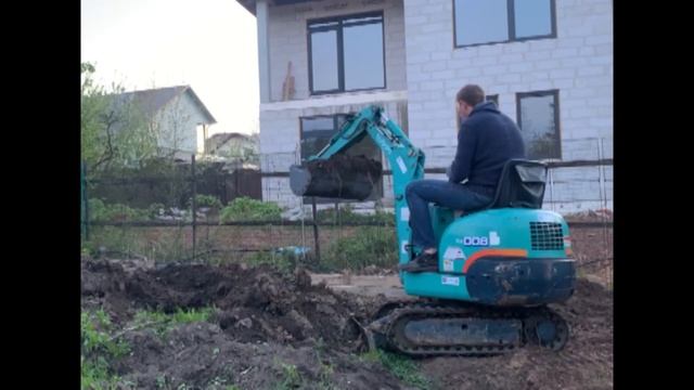 mini excavator 10 / Самый надежный мини-экскаватор / Kubota K008 в работе /