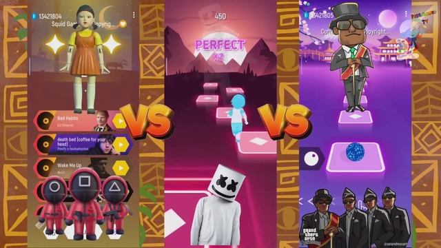 Челлендж Кальмар игра VS Marshmello VS Танец с гробом или GTA 5