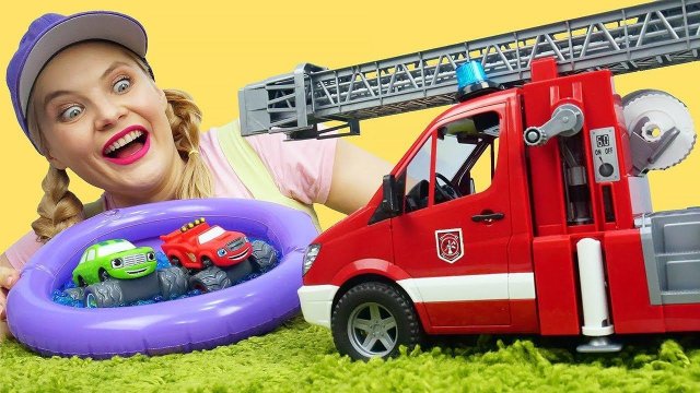 Мультики АВТОШКОЛА для малышей — Развивающие уроки для самых маленьких — Пожарная машинка