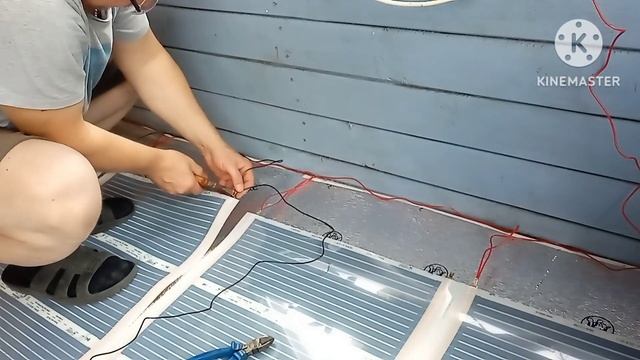 Студия live! Монтаж тёплого пола Caleo(GRID)!