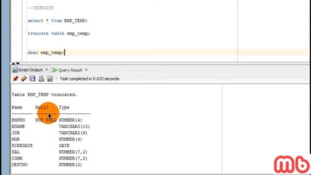 DROP Vs TRUNCATE TABLE (SQL/ORACLE)? మీ తెలుగులో..