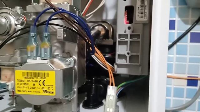 Запуск котла на работу ГВС, Навьен Делюкс С Comfort 13k.