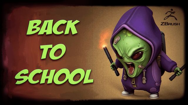 Скоро в школу 3д модель