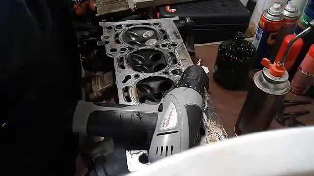 Притирка клапанов ГБЦ шуруповертом