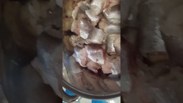 ТУШЕНАЯ РЫБА с морковью и луком в сметане. Хек с овощами.