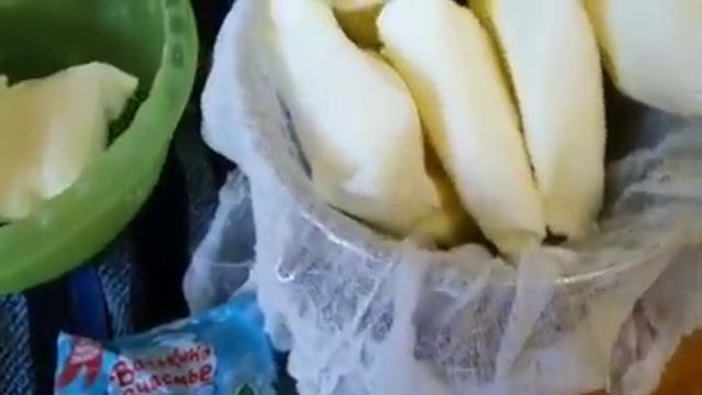 Домашний творог из замороженного кефира)
