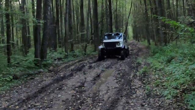 ЛуАЗ ездит где хочет. на ЛуАЗе в лес. покатушука на ЛуАЗе.