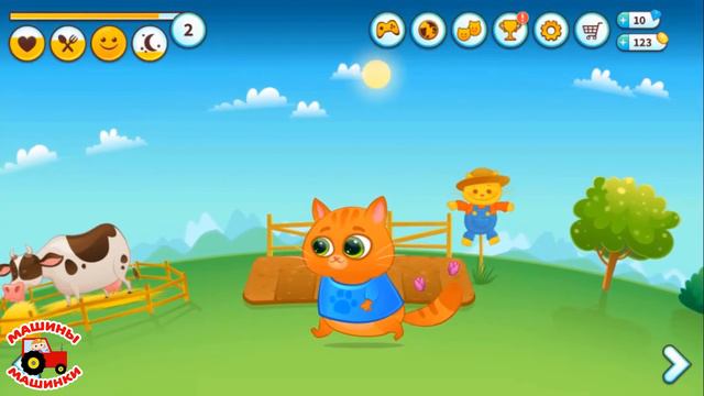 Мультфильмы для детей Котенок Буббу  Мой виртуальный питомец игра мультик