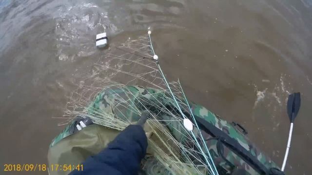 Рыбалка сетями, Лов лосося "Кеты" ,верховыми сплавными сетями