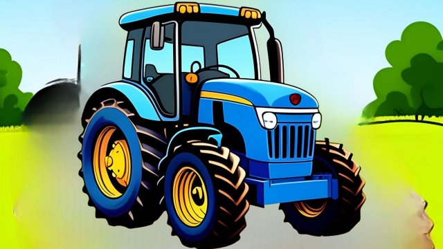 Мультик про синий трактор , Сказка о Синем Тракторе