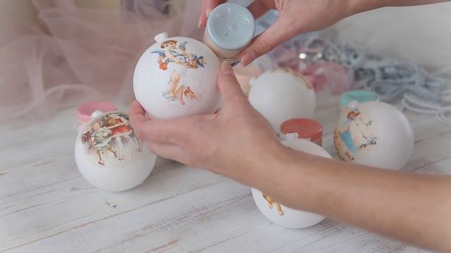 Мастер-класс "Новогодние шары ДЕКУПАЖ" / DIY "Christmas decor"