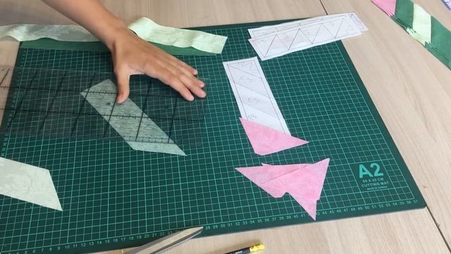 Салфетка на стол с скоростными блоками и шаблонами, лоскутное шитье, пэчворк