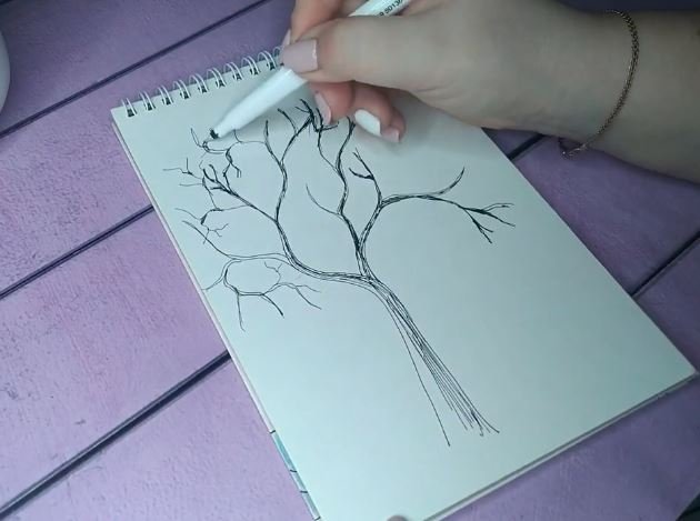 Техника рисования идеального дерева по методу Леонардо Да Винчи