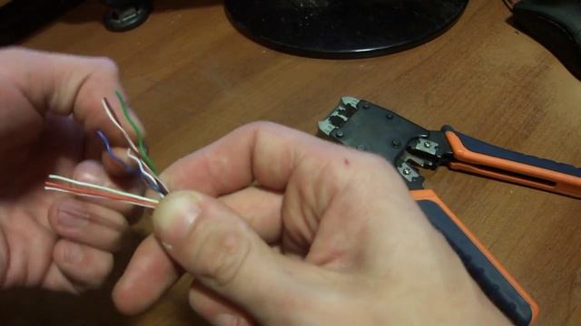 Как обжать витую пару 8 жил /правильный обжим витой пары