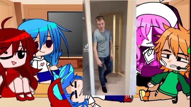 ?Реакция персонажей FNF на Т\И [GF, Sky, BF, Pico, Sarvente]?