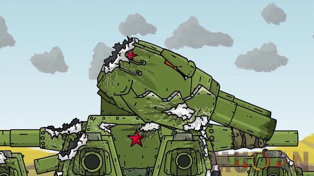 Финал схватки Советского КВ-44М против Демонического КВ-44 - Мультики про танки