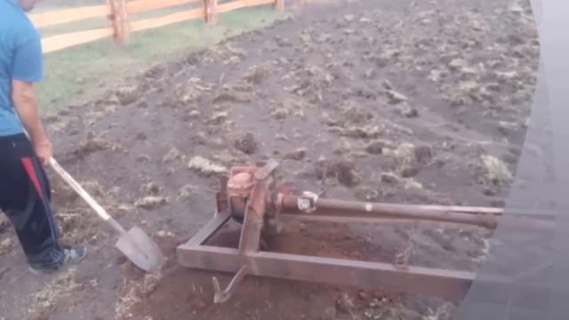 Бур, Самодельный бур для МТЗ. Бурим ямки(котлованы)