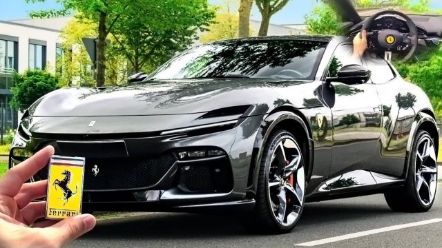 Ferrari Purosangue 2025 года — звук, привод, интерьер и экстерьер