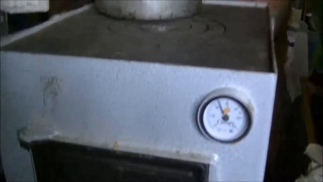 Котел "Сибирь" в работе.