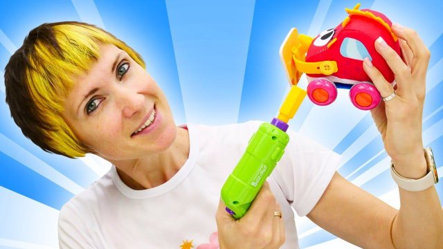 Веселая школа с Машей Капуки Кануки: машинки Мокас строят дорогу! Развивающие видео для детей