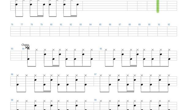 Weird Fishes Arpeggi + Radiohead + Drums only + Drum tab