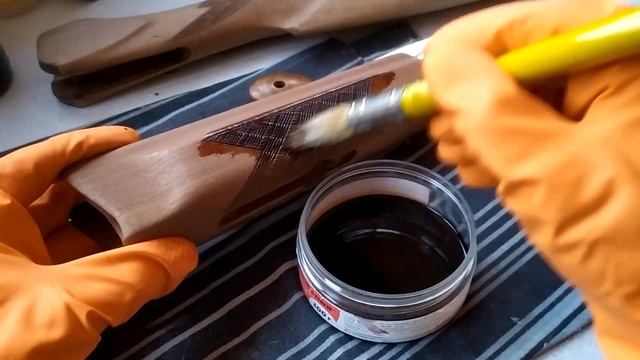 Пропитка и доработка дерева ИЖ 27М