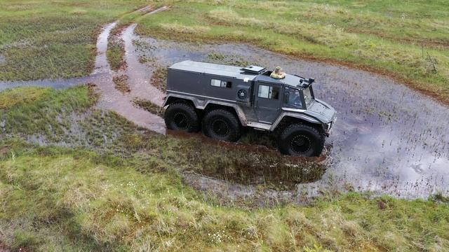 Вездеход КРЕЧЕТ. Испытания в Нижневартовских болотах. Июнь 2023 г.
