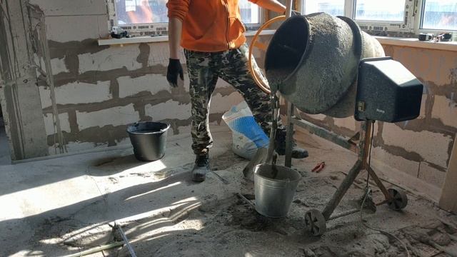 СТЯЖКА ПОЛА | ЗАЛИВАЕМ СТЯЖКУ | ВЫРАВНИВАНИЕ ПОЛА ПО МАЯКАМ | ТЕПЛЫЙ ПОЛ