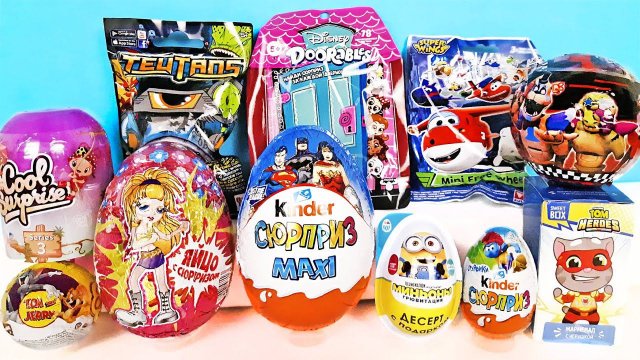 СЮРПРИЗ MIX! FNAF, Лига справедливости DC, Super Wings, Миньоны, Смурфики Unboxing Kinder Surprise