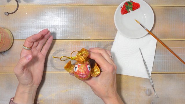 Делаем ватную игрушку "Золотая рыбка". Пошаговый мастер-класс. Часть 1/2