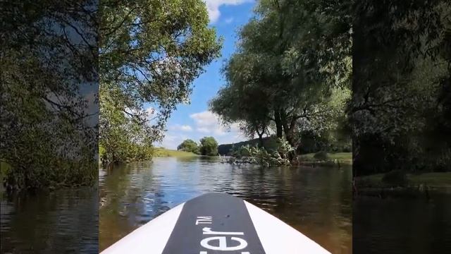 SUP on flooding Moscow river / SUP по Москва реке после разлива