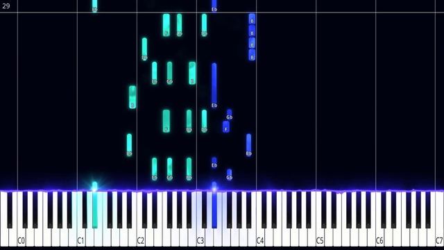 Virtual love | tanin jazz (Google traductor chan) PIANO TUTORIAL (Sheet in the description)