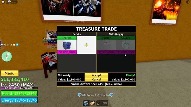 ЧТО ПРЕДЛОЖАТ ЗА ФРУКТ ПОРТАЛ (Portal Fruit) в БЛОКС ФРУТС? ТРЕЙДЫ НА ФРУКТЫ ? Roblox Blox Fruits