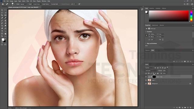 How to Use Spot Healing Brush Tool in Photoshop | Tecnsol Photoshop Tutorial in Hindi