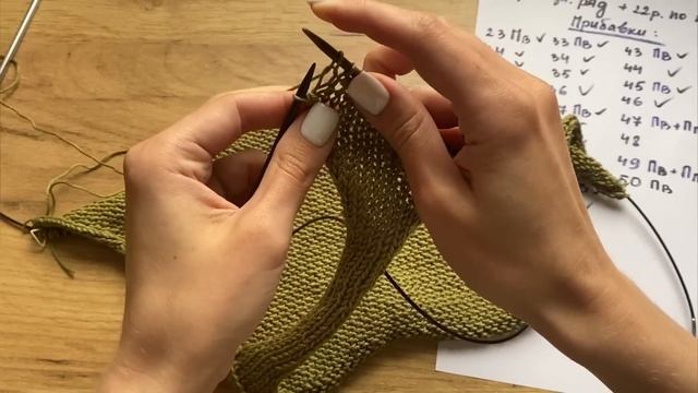 ПРОСТОЙ ТОП СПИЦАМИ С ЯПОНСКИМ ПЛЕЧОМ. Подробный мастер-класс. Готовые расчёты.