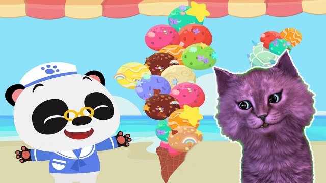 DR PANDA ? КОРМИМ ЗВЕРЕЙ МОРОЖЕНЫМ ? С ГОВОРЯЩИМ КОТЕНКОМ АБИ ( ИГРА для ДЕТЕЙ ) Android