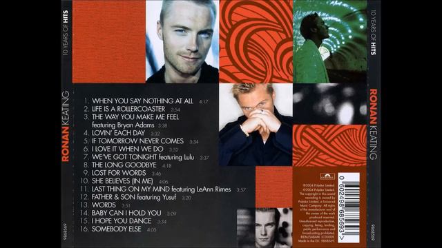 Ronan Keating - 10 Years of Hits 2004 | full album | HD sound | Best of | Greatest Hits