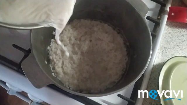 Молочная рисовая каша-размазняша.
