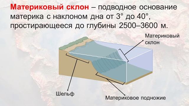 Рельеф дна Мирового океана