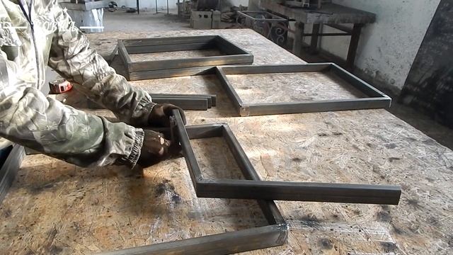 Это просто! " ПРАКТИЧНО" ! Скамейка Из профильной трубы! своими руками.  (loft ) Ковка, все размеры