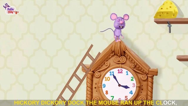 Hickory Dickory Dock  | Nursery Rhymes | Polly Olly
