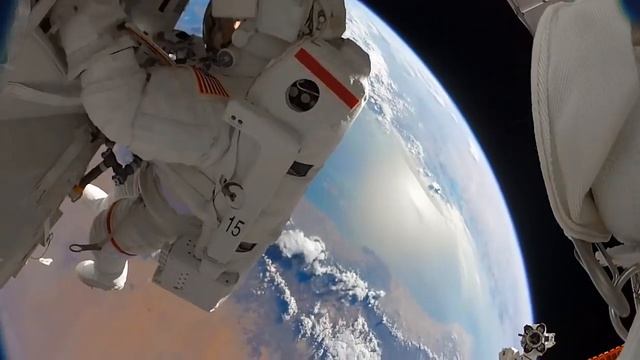 NASA Astronauts Spacewalk - ISS Repair 4K HD